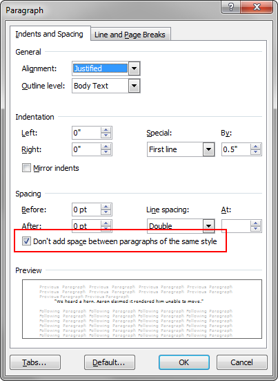 Writing Advice: Don't skip extra lines between paragraphs