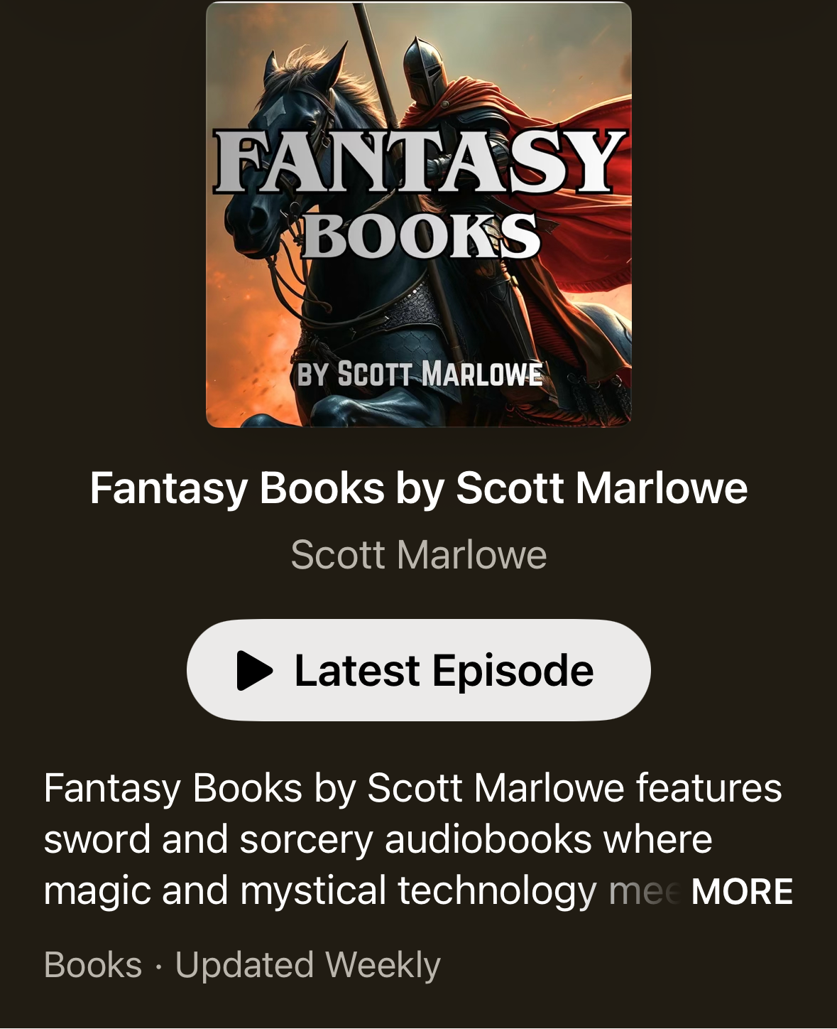 Introducing the Fantasy Books by Scott Marlowe Podcast