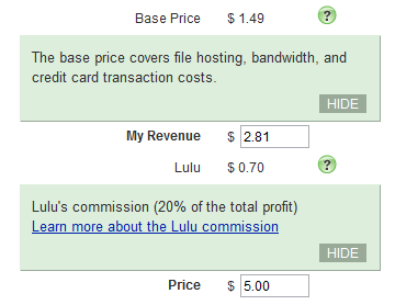 Lulu's cost calculator